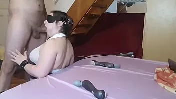 play Good slut wife love being throated in gangbang hd